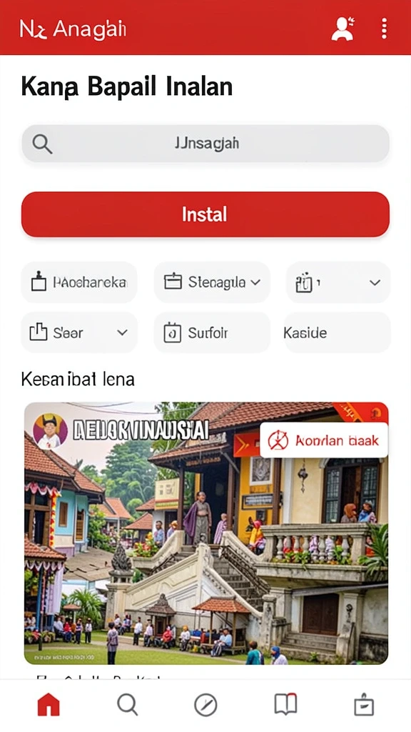 merahtoto - Tampilan antarmuka yang ramah pengguna.